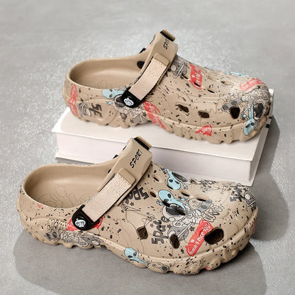 Summer Slippers Men Clogs Platform Male Beach Sandals Outdoor Casual Non-slip Footwear Men Sandals Leisure Shoes