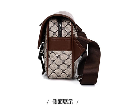 2026 New Design Shoulder Bag Men Crossbody Bag Fashion Business PU Leather Chest Bag Male Mobile Phone Bag Purses Handbags
