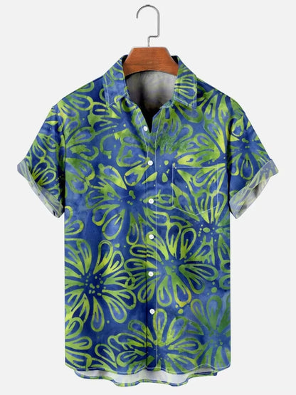 Men's Shirt Lapel Party Shirt Men's Casual Street Short Sleeve Summer New Fashion Banana Animation 3D Print Tops Men's Clothing