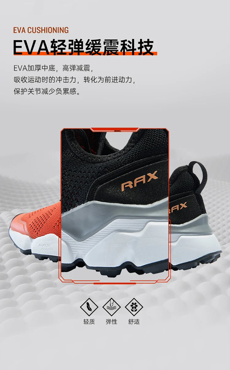 Rax Men's Running Shoes Women Breathable Jogging Shoes Men Lightweight Sneakers Men Gym Shoes Outdoor Sports Shoes Male zapatos