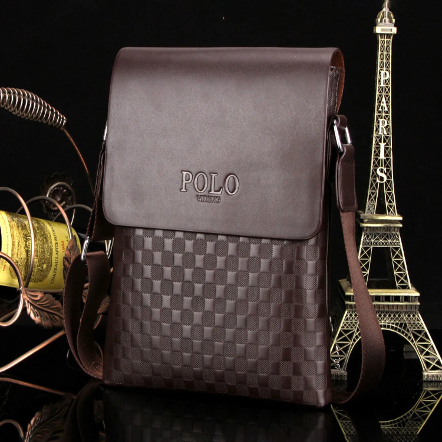 Men's checkered shoulder bag, men's shoulder bag, casual crossbody bag, small bag, crossbody bag, checkered hanging bag