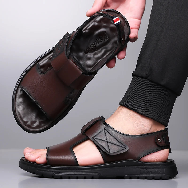 Men's Summer Fashion Sandals Trendy Beach Shoes Thick Bottom Soft Bottom Outdoor Slippers Comfortable Footwear for Men-6189