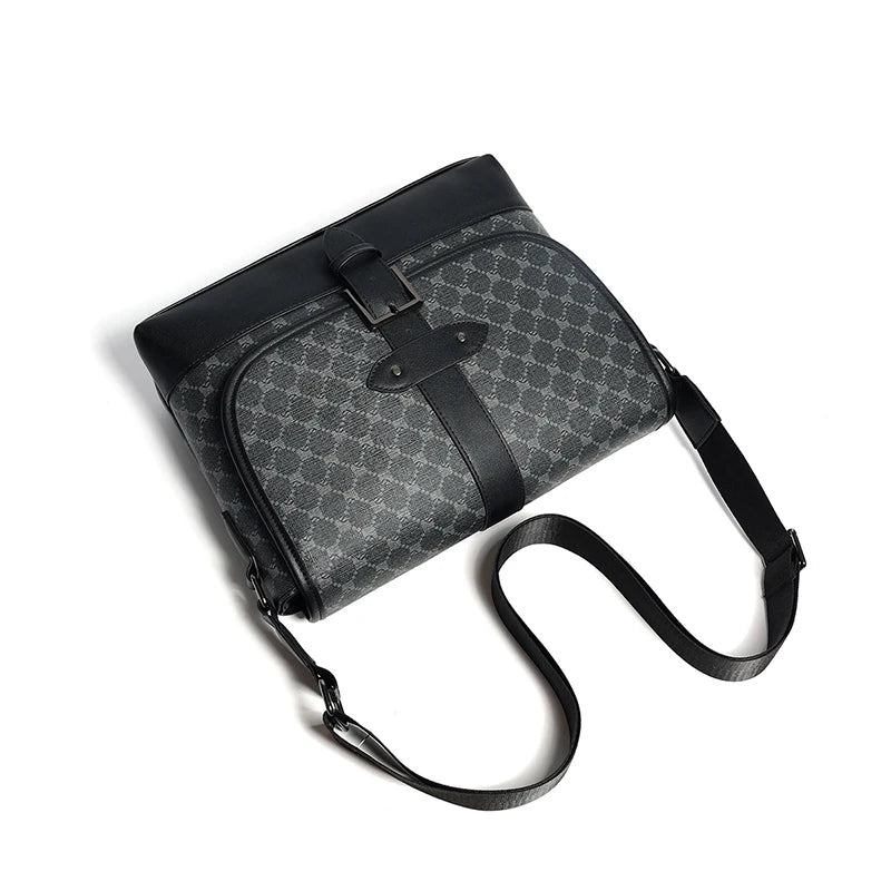 Cawmixy Leather Large Crossbody Bag for Men Bags Designer Man Messenger Bag Male Sling Pack Fashion Business Shoulder Bags
