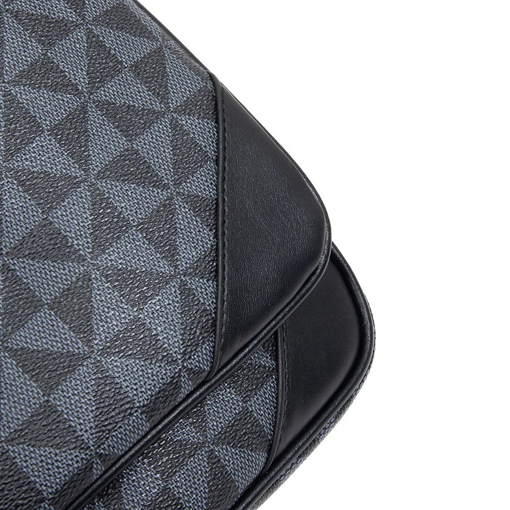 Fashion Crossbody Bag Men Three in One Design Men's Crossbody Bags Diamond Lattice Print Shoulder Messenger Bag Male Hanabag