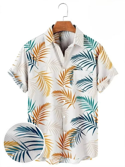 Men's Shirt Lapel Party Shirt Men's Casual Street Short Sleeve Summer New Fashion Banana Animation 3D Print Tops Men's Clothing