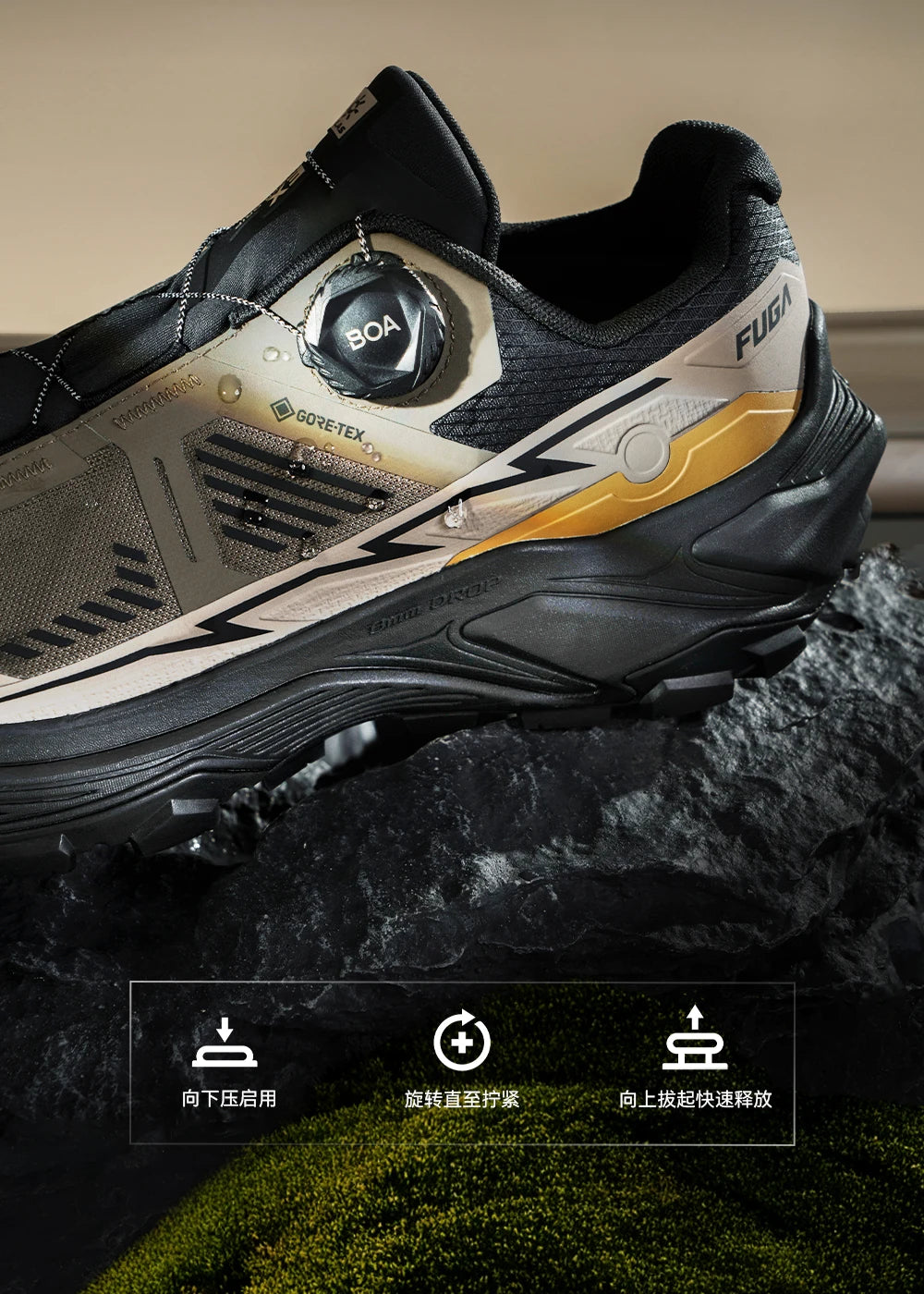KAILAS New Fuga EX3 GTX BOA Waterproof Trail Running Shoes Outdoor Sport Arch Support Breathable Lightweight Sneakers KS2513109