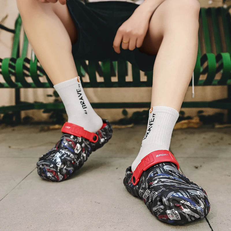 2026 Summer Men's Sandals New Home Garden Shoes Comfortable and Lightweight Men Slippers Non-Slip Soft Bottom Flip Flop Sandals