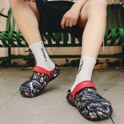 2026 Summer Men's Sandals New Home Garden Shoes Comfortable and Lightweight Men Slippers Non-Slip Soft Bottom Flip Flop Sandals