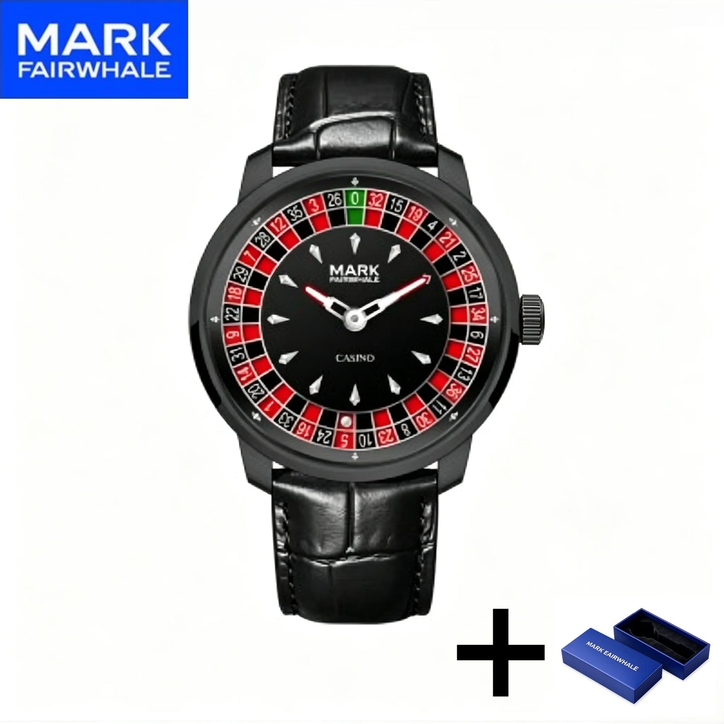 Mark Fairwhale Casual Leather Strap Relógios Masculino Quartz Fashion Wristwatch Waterproof Fashion Watches for Man Reloj Hombre
