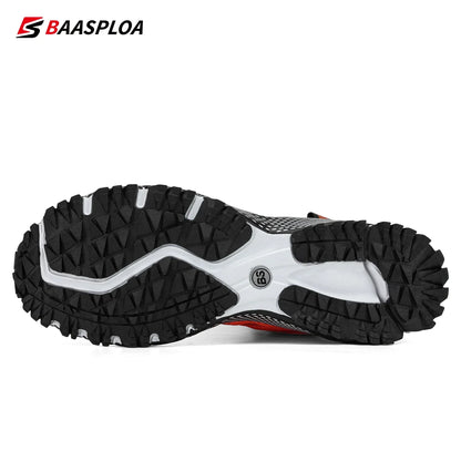 Baasploa Men Running Shoes Lightweight Breathable Jogging Sport Shoes Male Lace-up Fashion Comfort Casual Sneakers Non-slip