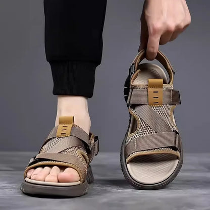 Men's 2026 New Summer Water Shoes Slip-On Breathable Mesh Quick-Dry Anti-Slip Driving Beach Outdoor Sports Sandals