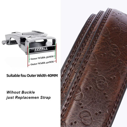Genuine Leather Belts Without Buckle for Men Women High Quality Male Jeans Belt Large Size Belt No Buckle for Automatic Buckle