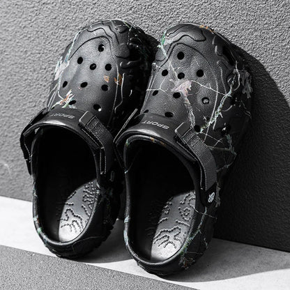 Summer Men's Clogs Sandals Home Garden Shoes Comfortable Men Women Slippers Non-Slip Soft Bottom Flip Flop Sandals Big Size46 47