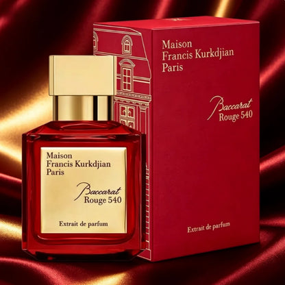 Luxury Unisex Fragrance Maison Francis Kurkdjian Baccarat Rouge 540 Extrait De Parfum 2.4Oz/70Ml Long Lasting Fresh Men's Fragrance Perfect Gift