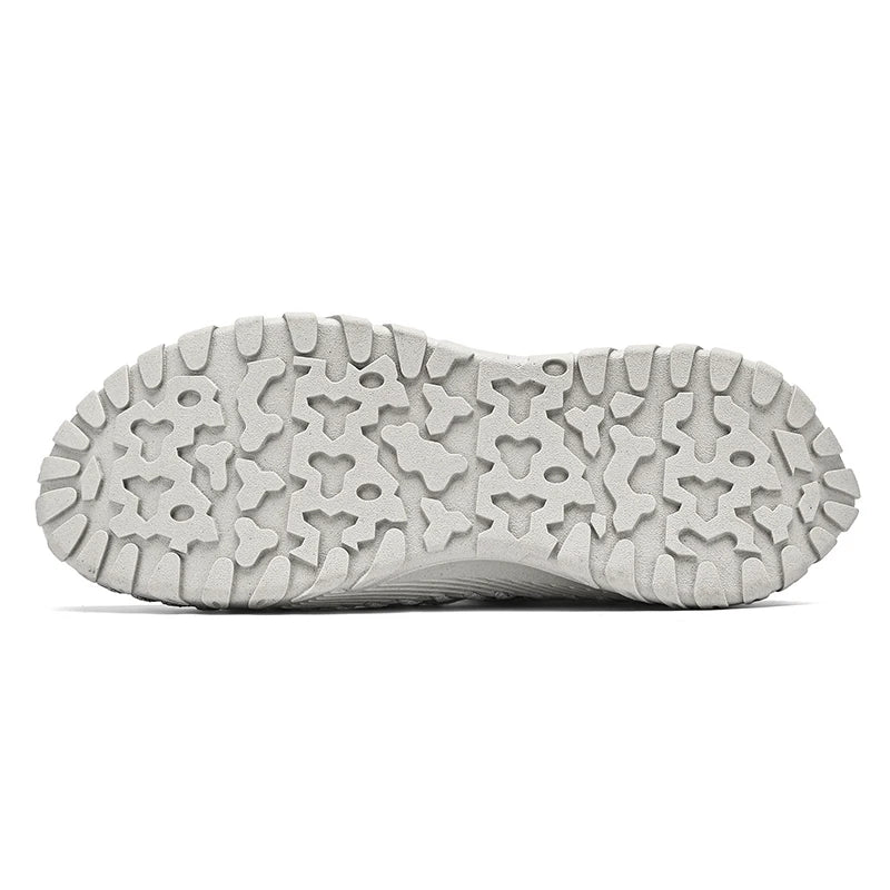 Men Outdoor Protective Toe Sandals Hollow Breathable Mesh Upper Quick Dry Lining Non Slip Walking Camping Driving Casual Shoes