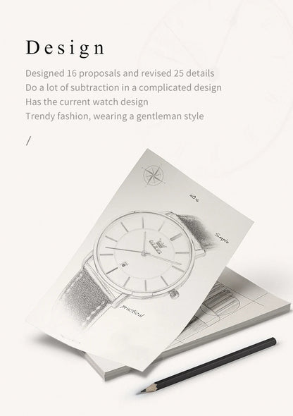 OLEVS 5869 Original Brand Fashion Men's Watch Simplicity Dial Trendy Quartz Watch Waterproof Date Milanese Mesh Belt  Wristwatch