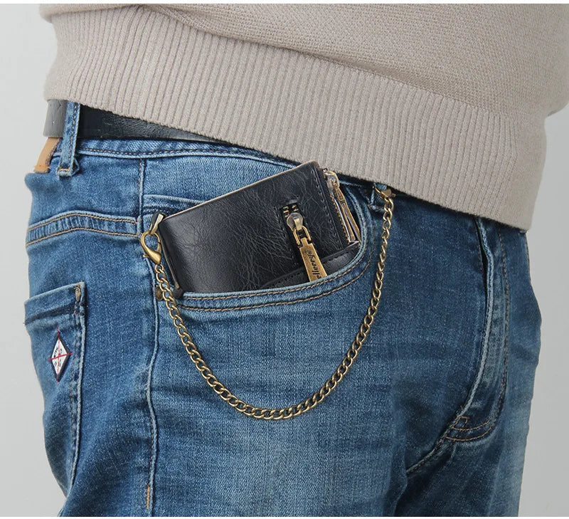 New Men Wallets Name Engraving 11 Card Holders Men Short Purse Double Zipper Coin Pocket High Quality Male Purse Cartera