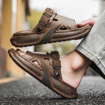Summer Men's Slippers Beach Clogs Outdoor Sandals Soft EVA Slides New Design Men Casual Garden Shoes Male Street Slippers