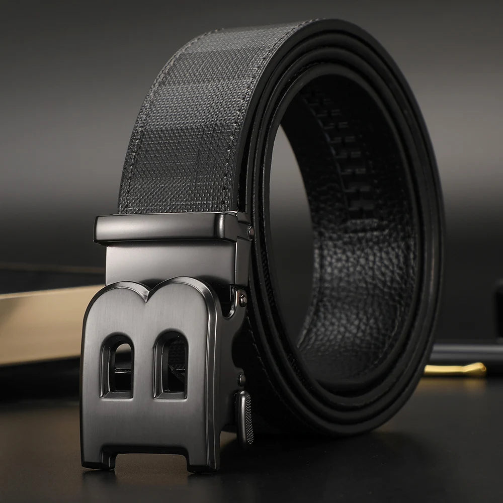 New Wide 34mm Luxury Vintage Designer B Belt Buckle Men High Quality Women Genuine Real Leather Dress Strap Male Belt for Jeans