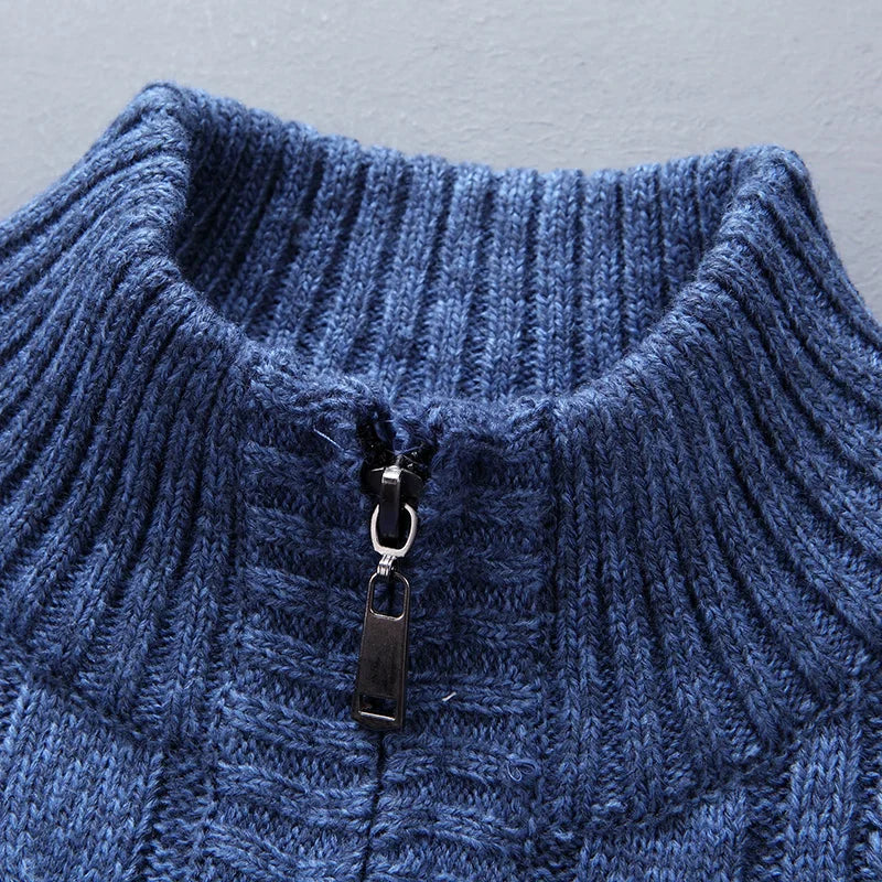 Vintage Autumn Winter Men `s Sweater  Male Cardigan  Plaid knitted Sweater Men Clothing Outwear Coat  Korea  Jumpers