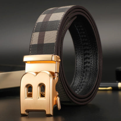New Wide 34mm Luxury Vintage Designer B Belt Buckle Men High Quality Women Genuine Real Leather Dress Strap Male Belt for Jeans