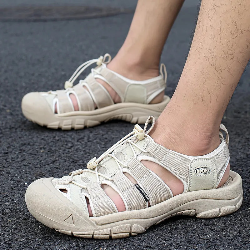 Big Size Summer Outdoor Couple Sandals Breathable Men Hiking Shoes Water Beach Men's Sandals Camping Climbing Aqua Men Sneakers