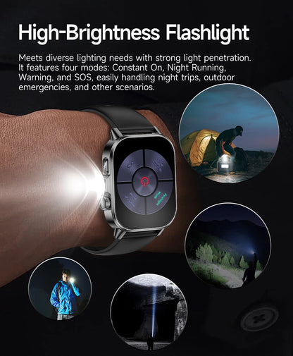 2026 Top Nursing Grade ECG+PPG Smart Watch Men Accurate Blood Pressure Lipids Uric Acid 2.0-inch AMOLED Screen HD Call Watch Men