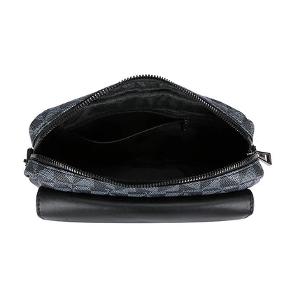Business Men's Clutch Bags High Quality PU Leather Man's Small Shoulder Bag Multi-Functional Men Handbag Bag With Waist Strap