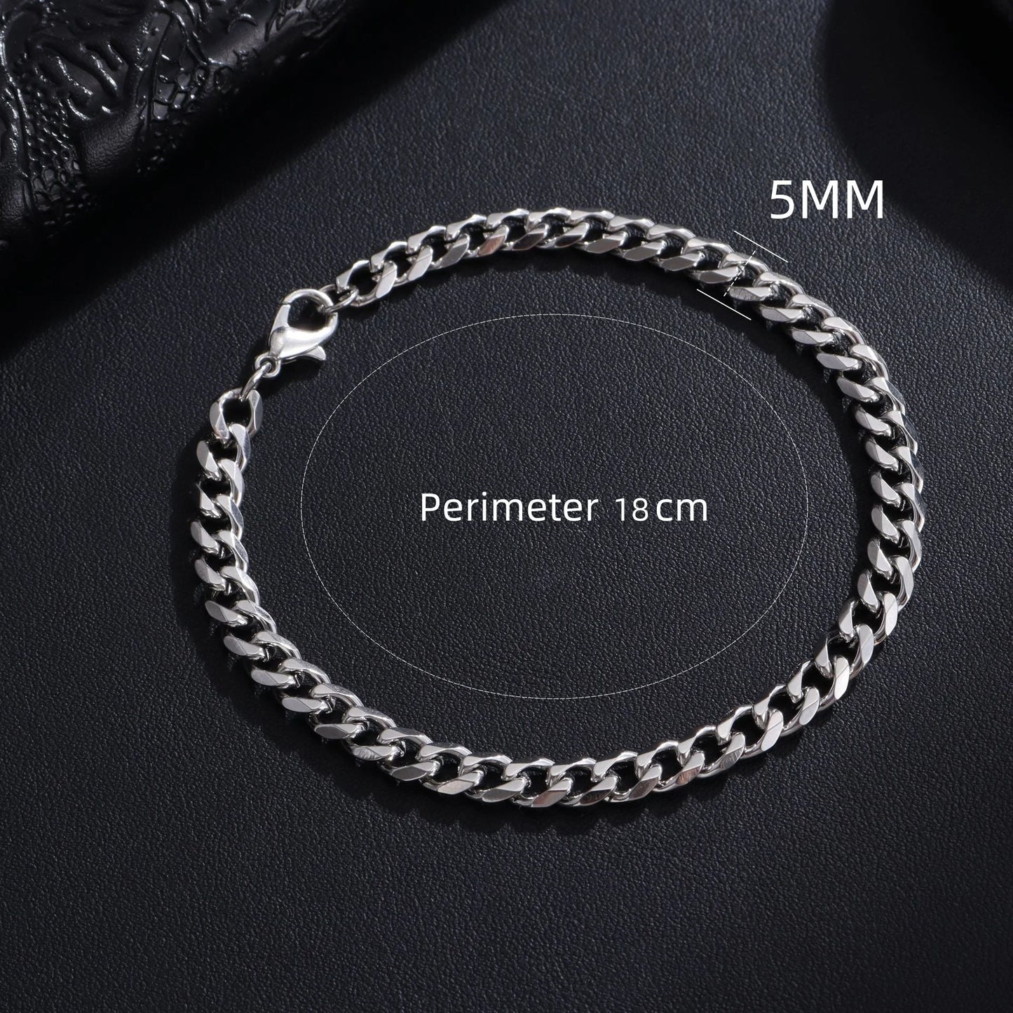 Trendy Chain Bracelet for Men Classic Stainless Steel Jewelry Gift for Men And Women