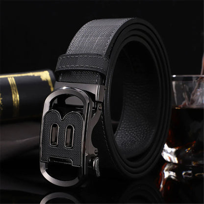 New Wide 34mm Luxury Vintage Designer B Belt Buckle Men High Quality Women Genuine Real Leather Dress Strap Male Belt for Jeans