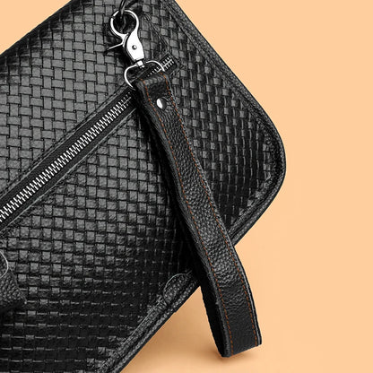 Luxury Designer Men's Shoulder Bag Genuine Leather Crossbody Bag Sling Bag for Daily Commute Travel Work Business Messenger Bag