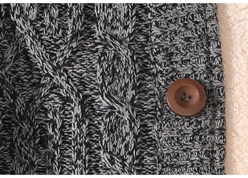 Winter Cardigan Male Thicken Warm Wool Cashmere Winter Coats Sweater Men Clothing Outwear Size 4XL 5XL 6XL 7XL