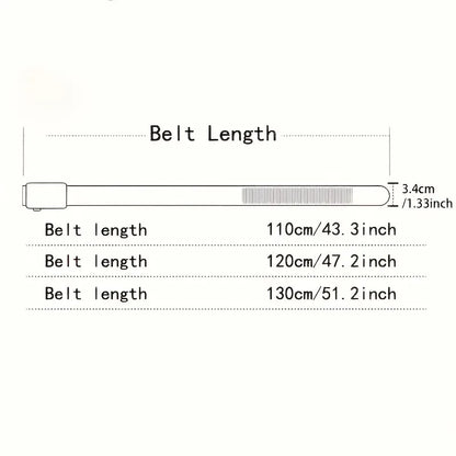 PAUL HUEMAN Stylish Men's PU Leather Belt - Fashion Belts  Business Automatic Buckle