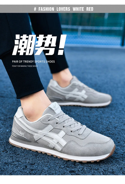 Double Star Training Walking Shoes, Breathable Mesh Sports Shoes, Versatile Fashion Trendy Men's Shoes