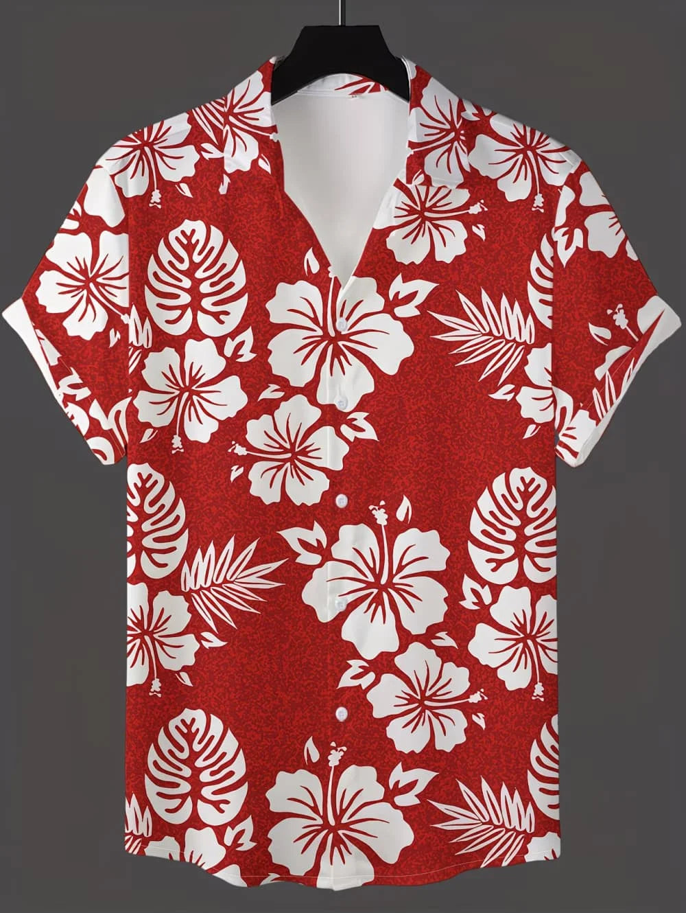 Men's Coconut Tree Graphic Print Short Sleeve Lapel Shirt Tops Men's Casual Button-Down Shirts for Summer Daily Wear Men Clothes