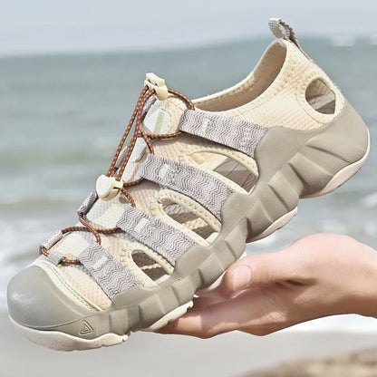 Brand Summer Men's Sandals Fashion Design Beach Men Sandals Outdoor Couple Wading Sandals Non-slip Flat Men Sneakers Size 36-46