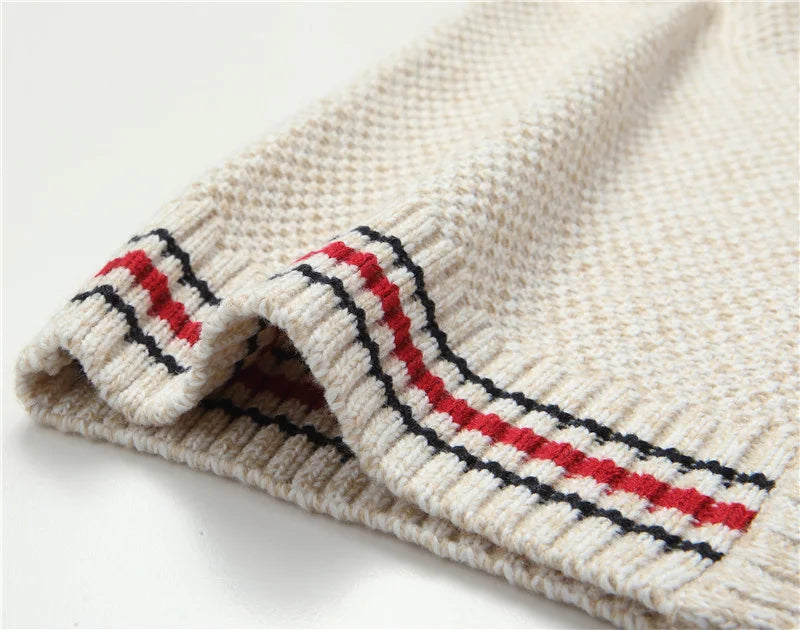Cardigan Knitted Vest jacket Sweater Men Korea Clothing Casual Sleeveless Jackets Male Pullover Kint Wear Outwear Autumn