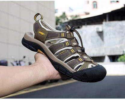 Big Size Summer Outdoor Couple Sandals Breathable Men Hiking Shoes Water Beach Men's Sandals Camping Climbing Aqua Men Sneakers