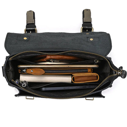 Luufan Crazy Horse Leather Men's Shoulder Bag Vintage Messenger Bags Men Male Small Travel Crossbody Bags Man Handbag Sling Bag