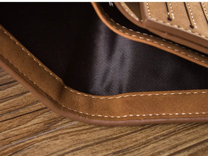 Men's Wallet Leather Billfold Slim Hipster Cowhide Credit Card/ID Holders Inserts Coin Purses Luxury Business Foldable Wallet