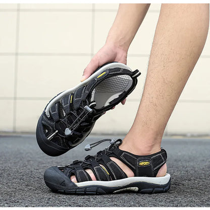 Big Size Summer Outdoor Couple Sandals Breathable Men Hiking Shoes Water Beach Men's Sandals Camping Climbing Aqua Men Sneakers