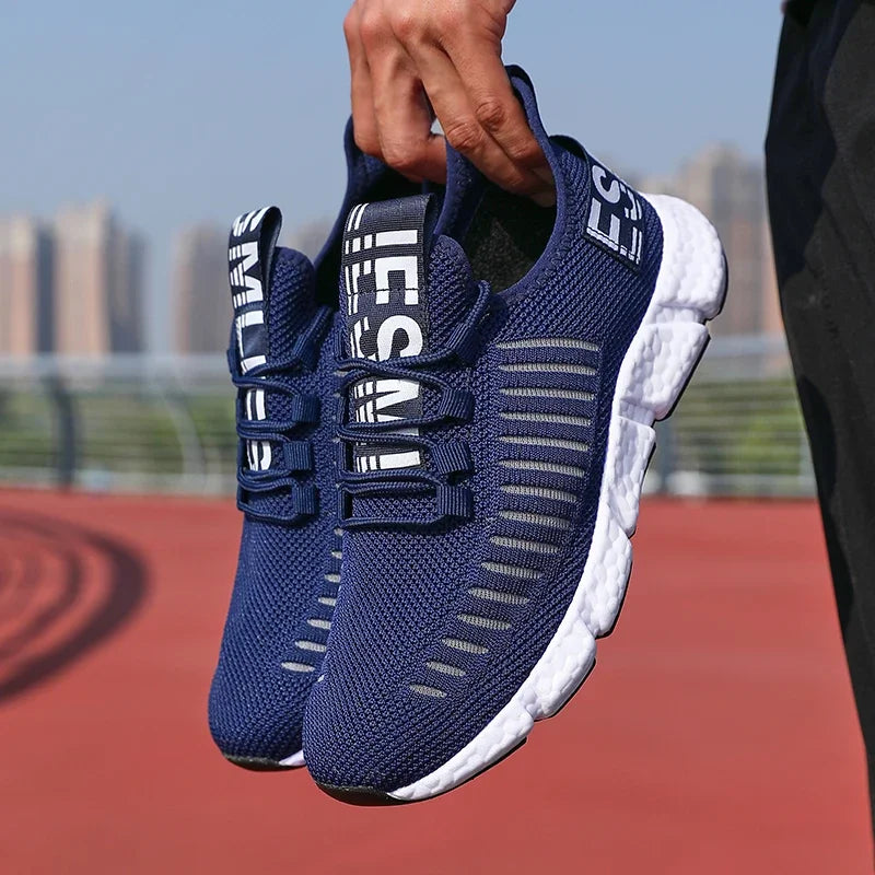 Summer Men Sneakers Lightweight Breathable Mesh Outdoor Casual Shoes Fashionable Tennis Training Shoes Men's Free Shipping