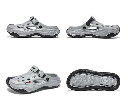 Summer New Design Men's Beach Clogs Outdoor Sandals Comfortable Slippers EVA Slides Men Casual Garden Shoes Male Beach Sandals