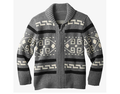 Winter Men's Cardigan Sweaters Fashion Male Knitted Sweater Thermal Warm Coats Casual Man Cashmer Lapel Knitted Jackets Clothing