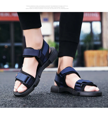 Men Sandals Summer Leisure Beach Holiday Sandals Men Shoes New Outdoor Sneakers Male Retro Comfortable Casual Sandals Men