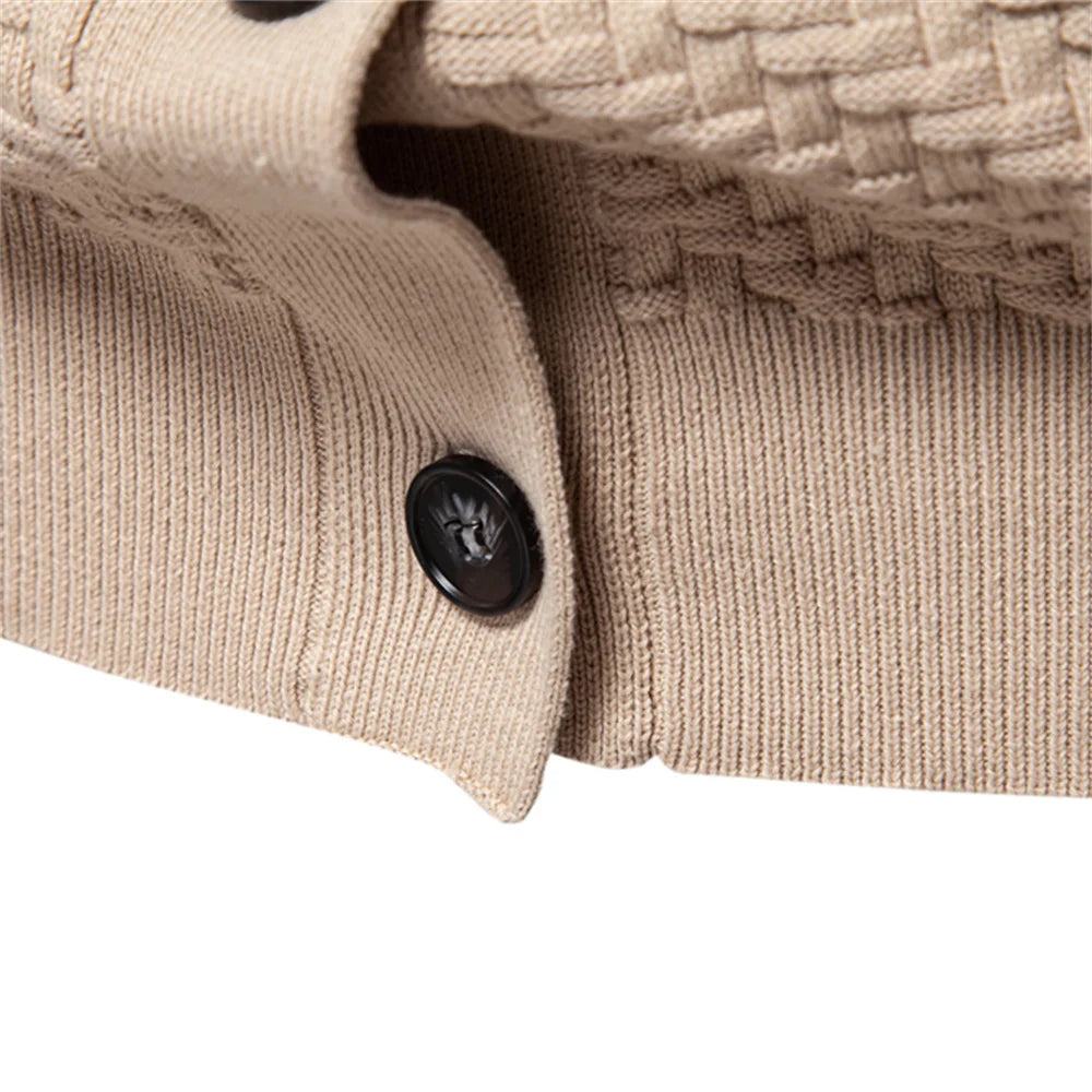 2025 Men's V-Neck Button-Up Cotton Cardigan Sweater Casual Knitwear Social Knitted Cardigans for Men