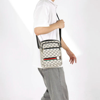 2026 New Fashion Men's Crossbody Bag Casual Multi-Layer Versatile Business Shoulder Bag Handbag