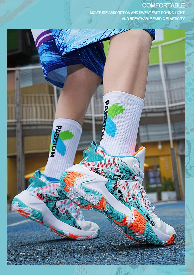 New Men Fashion Sports Shoes Basketball  Anti slip Breath Shoes Training comfort Athletic Sneakers Outdoor Walking Shoes Zapatos