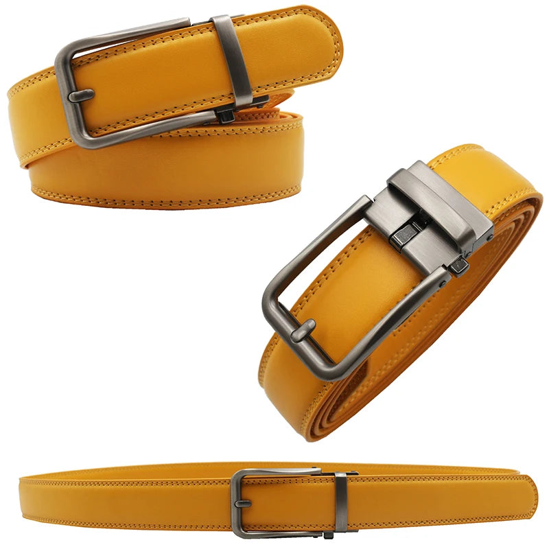 Women man Genuine Leather Belt For Female Strap Casual All-match Ladies Adjustable Belts Designer Automatic man belt buckle