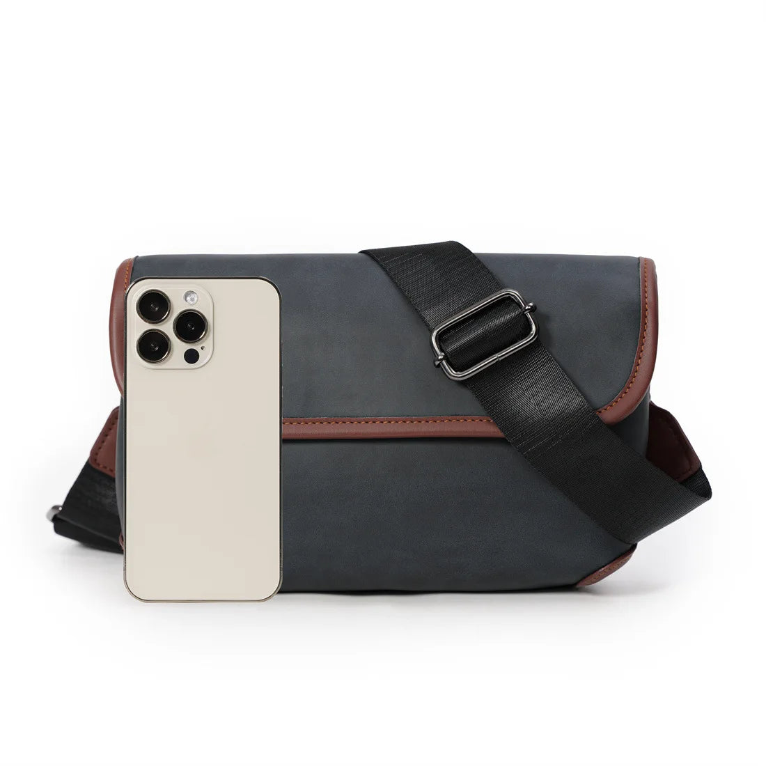 Casual Fashion Crossbody Bag Men Flap Shoulder Bag Vintage Design Shoulder Messenger Bags Unisex Mobile Phone Sling Handbags
